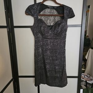 Elegant Black Lace Dress